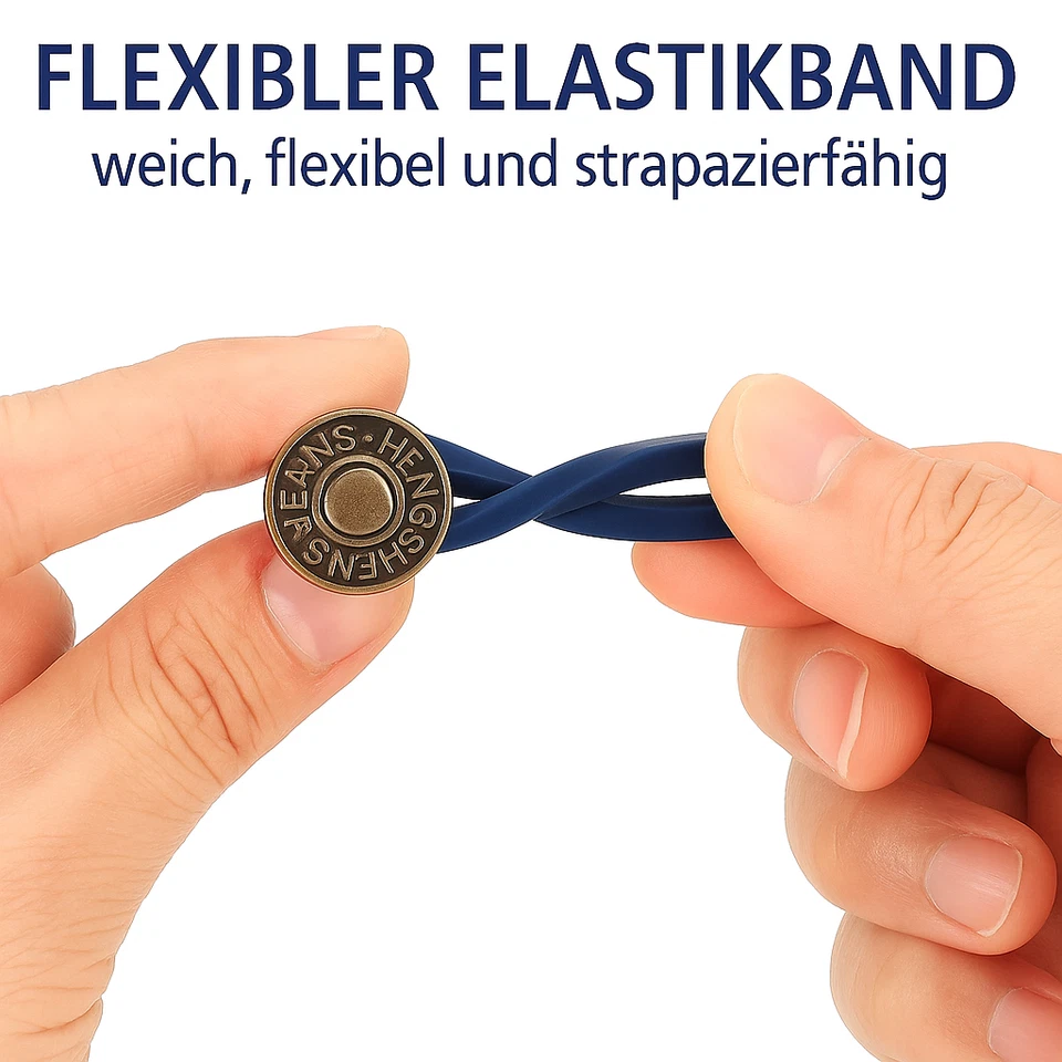 4x Verstellbare Jeans Knöpfe Hosenknopf ohne Nähen Hosenverlängerung Ersatzknopf - Bild 4 von 4