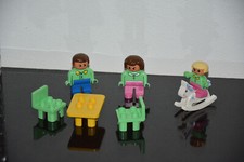 LEGO® DUPLO - Figuren Familie - Vater Mutter Kind - alt - Puppenhaus - Möbel