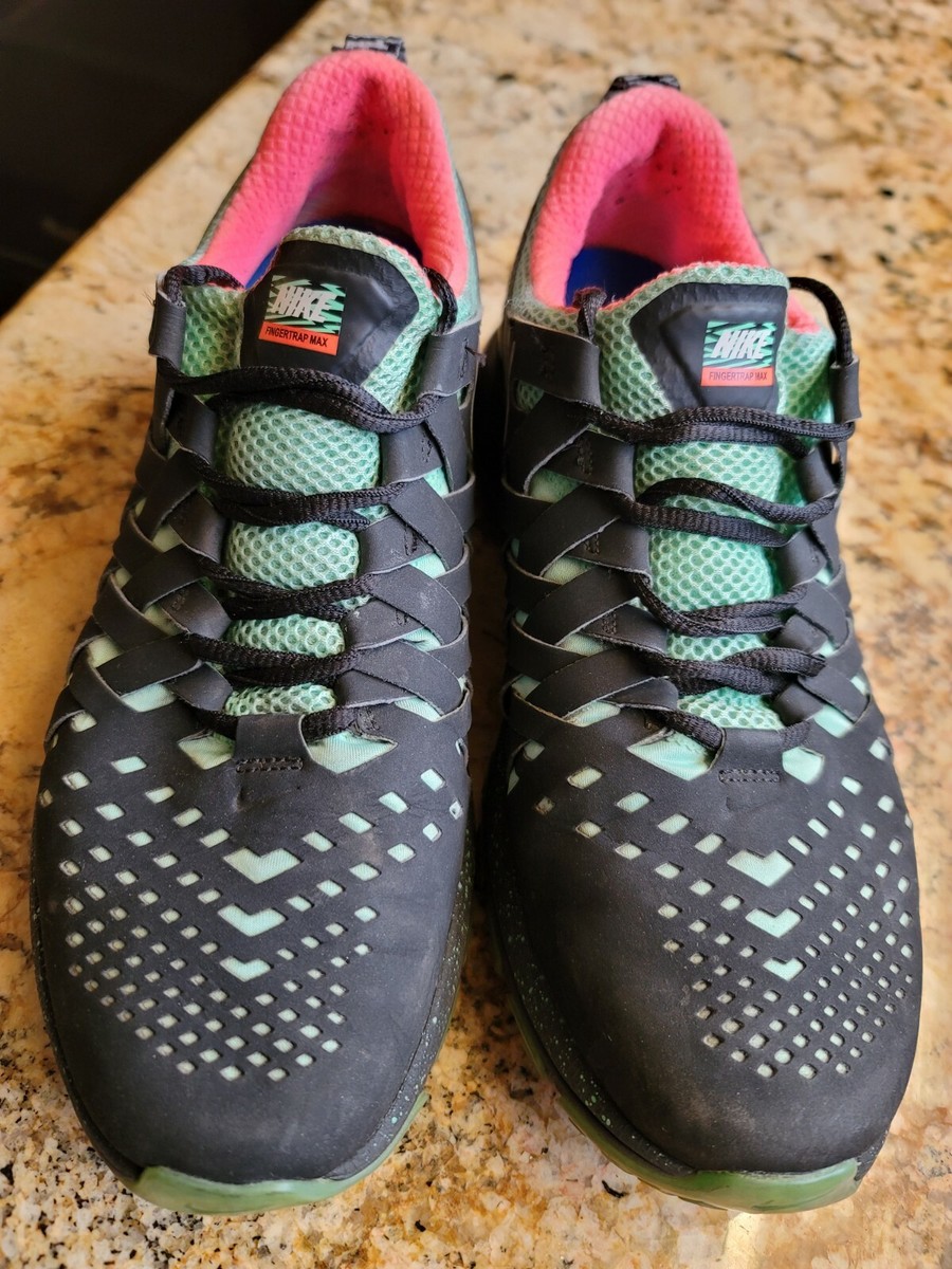 Nike Fingertrap Max Pink Neon Green Size 9.5 Athletic  display picture 3