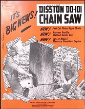 1952 Disston DO-101 DH-120 Chain Saw Dealer Brochure Henry Disston & Sons