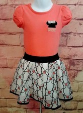 Disney Junior Minnie Mouse Toddler 2 Pc Outfit Set Top  Skort Sz 4T NWT