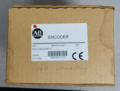 ALLEN-BRADLEY 845H-SJDZ23DBY1C SERIES C ENCODER 120PPR 24VDC NEW!! WOW!!