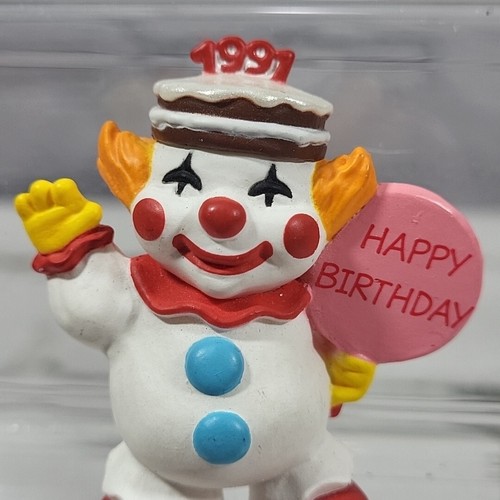 Hallmark Merry Miniatures 1991 Happy Birthday Clown Miniature - Picture 2 of 4