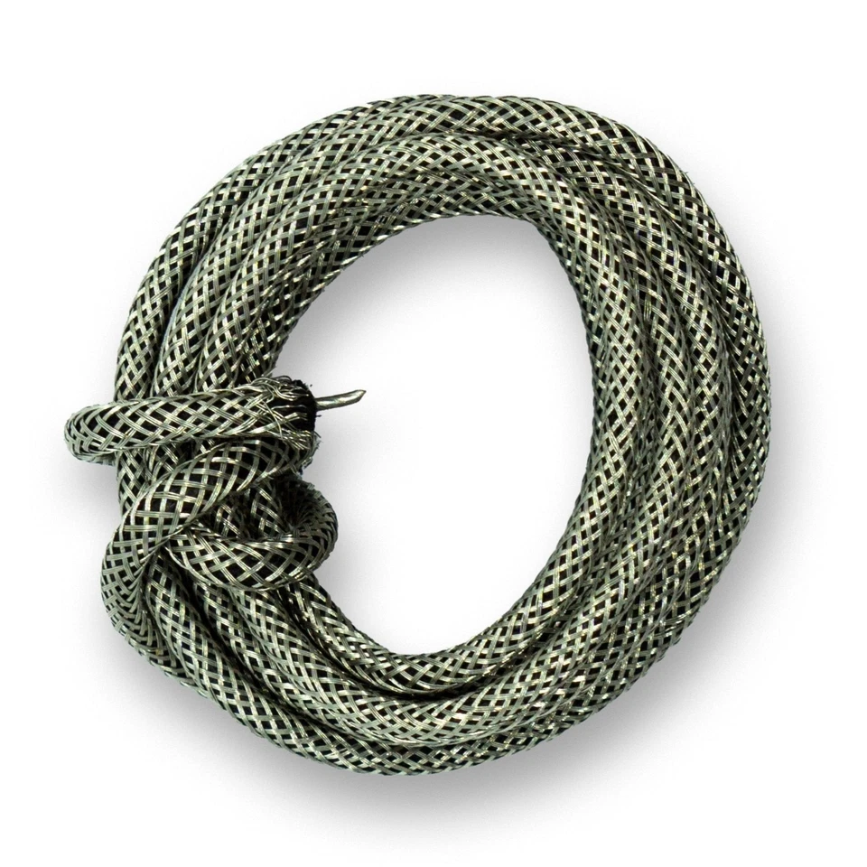 WM GUITARS Braided Shielded Metal Outer Pre Tinned Guitar Wire 1m