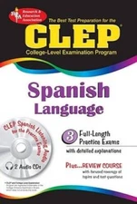 Best Test Preparation for the CLEP Spanish Language - Paperback - GOOD