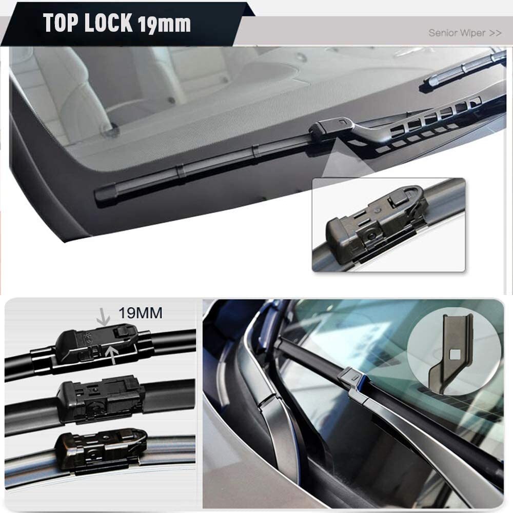 3 Pack Wipers Front/Rear Standard Fit For GMC Terrain 20112017 eBay