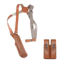 Koltster Basketweave Shoulder Holster Double Magazine Case Colt 1911 LEFT HAND