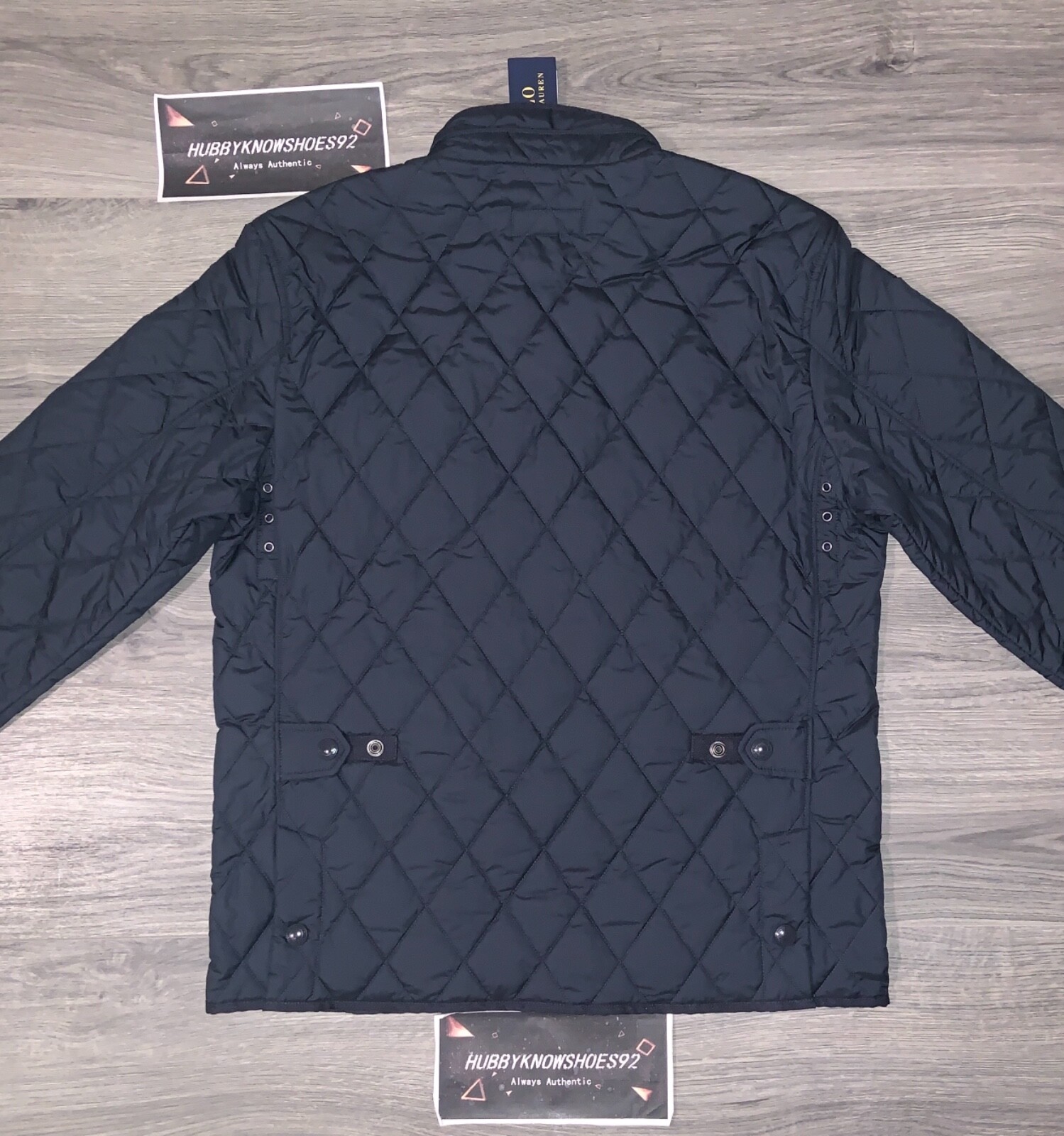 Polo Ralph Lauren Men S Navy Water Repellent Leather Quilted Jacket Nwt 298 Ebay