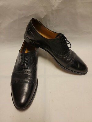 MEZLAN Mens Dress Shoes Soft Black Leather Lace Up Cap Toe  display picture 1