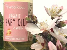 Organic moisturizing baby oil, pure all natural massage oil with lavender
