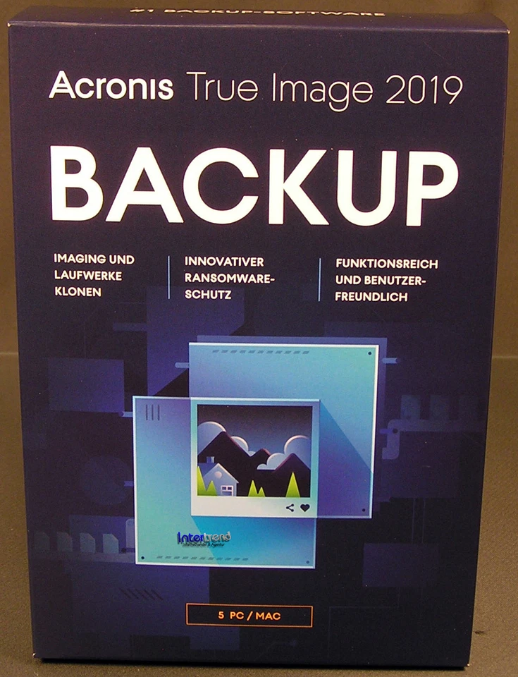 Acronis True Image 2019 Vollversion 5 PC/Mac + Universal Restore Download NEU - Bild 2 von 2