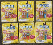 PEZ Basic Fun Keychains * Uncle Sam Elephant Peter Gorilla Pony Lion * 1998 1999