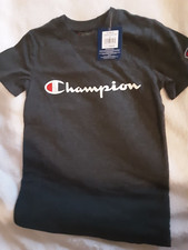 NEW Authentic Champion Boy's Active Short Sleeve T-Shirt Size S Gray