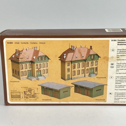 Kit ufficio forestale Faller HO scala B-904 St. Hubertus modello edificio ferroviario - Foto 6 di 7