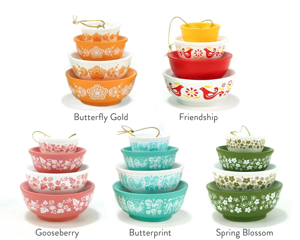 Vintage Mixing Bowl Christmas Ornament – Retro New - Image 3 of 4