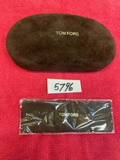 Tom Ford brown VELVET Hard Shell Glasses Case