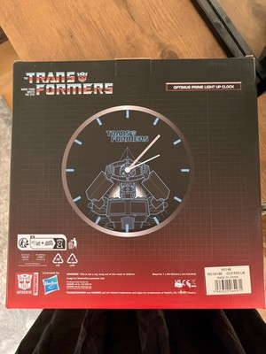 Hasbro Transformers Optimus Prime LED Light Up Wanduhr 30 cm Neu in OVP