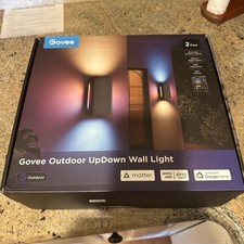 Govee Outdoor Up Down Wall Lights 2-Pack RGBICWW 1200LM IP66 Matter Alexa NEW