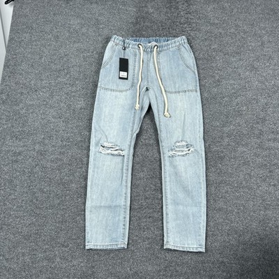 One Teaspoon Hustler Shabbies Jeans Womens XXS Light Wash High Rise Distressed