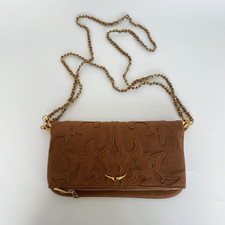 Zadig Voltaire Brown Suede Western Gold Wing ...