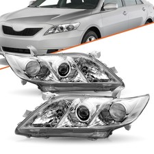 Rightleft Headlights Set For 2007 2008 2009 Toyota Camry Chrome Clear Projector Rightleft Headlights Set For 2007 2008 2009 Toyota Camry Chrome Clear Projector
