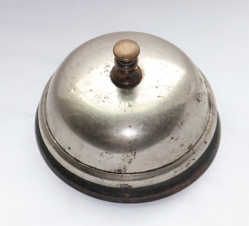 4 1/2” Unbranded Hotel - Reception Desk Counter Bell / Vintage Display / MTT
