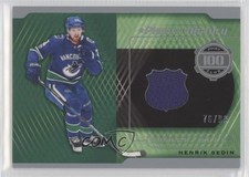 2020 Upper Deck SP Game Used Piece of History 76/99 Henrik Sedin #100-HS HOF 0c3