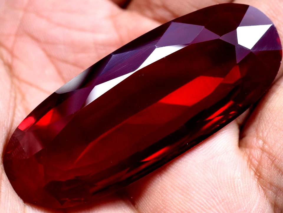 Natural 145.60 Ct Blood Red Ruby Mozambique GGL Certified Loose Gemstone - Image 4 of 4