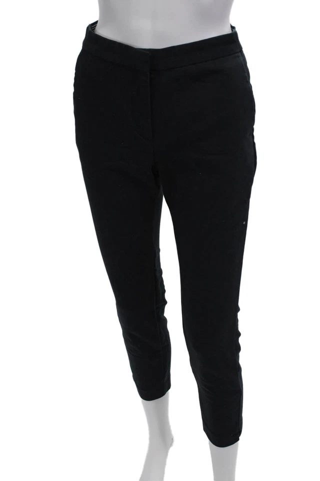 Pantalones negros recortados a lunares al tobillo talla S de Zara para mujer Foto 2 de 4