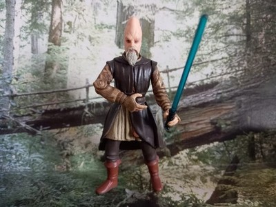 Star Wars Figur Ki-Adi-Mundi Hasbro 2002 - 3,75'' (Jedi Meister) mit Lichtschwert