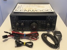 Kenwood TS-870S HF Transceiver DSP w/ Manual Mic & PTT Cable | MODIFIED | TESTED