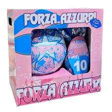 Uovo Di Pasqua Napoli SSC Con Pallone n.5 Cioccolato Latte 150gr Azzurri Donna