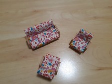 (M 423) Sofa mit 2 Sesseln für die Puppenhaus Puppenstube