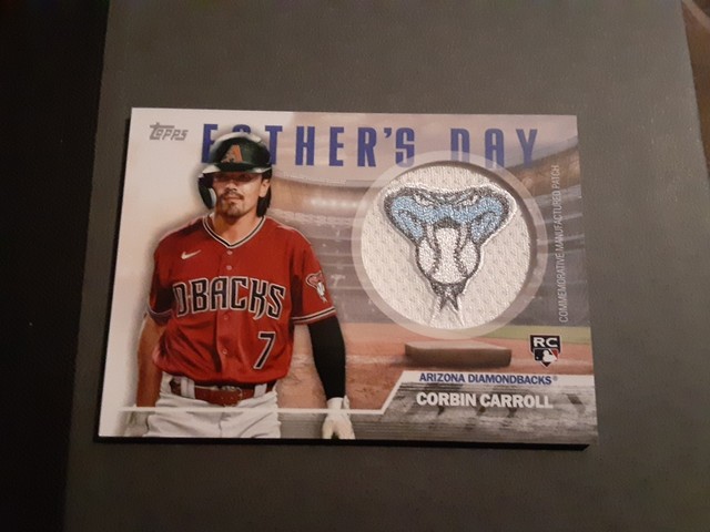 Corbin Carroll 2023 Topps Fathers Day Patch #FD-CCA