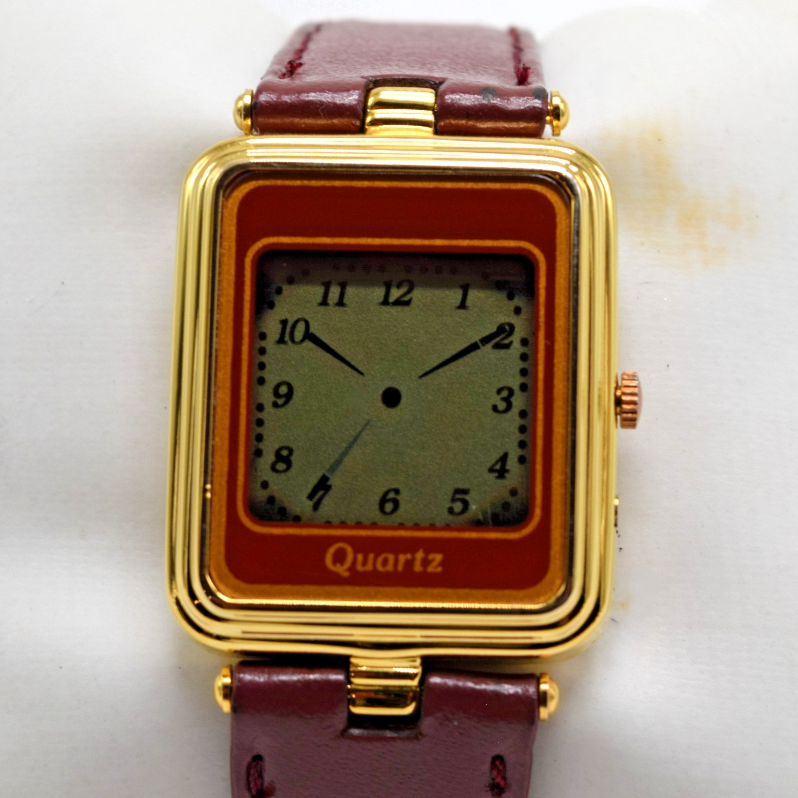 Unique INOX LCD Analog Display Rectangular Women’… - image 1