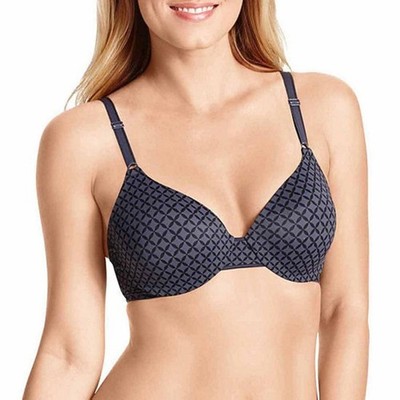 NWOt Warners 40C This is Not a Bra Blue Grid Bra 01593 #106329