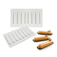 Stick Shape Ice Tray Non-Stick Easy Release Push Popsicle Out Cylinder Silicone