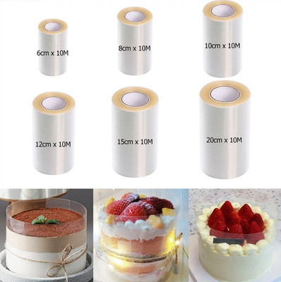 Transparent Acetate Cake Collar Film for Mousse Cake Decorating Baking