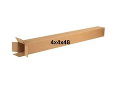 4" x 4" x 48" CARDBOARD BOX - SINGLE BOX - TALL
