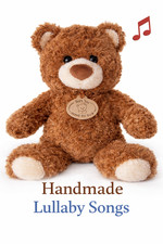 Plush Musical Lullaby Brown Teddy Bear 9.5 Inch   Soft Toy with 2 Lullaby Songs