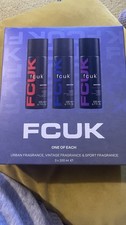 FCUK Body Spray Trio Set Urban, Sport, Vintage Fragrance