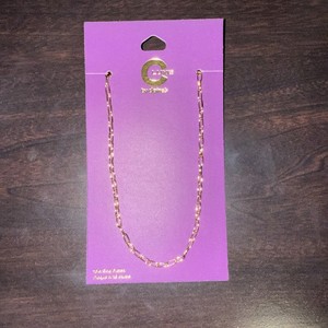 Authentic C Luxe By Claire's 18 K Gold Plated Chain Necklace