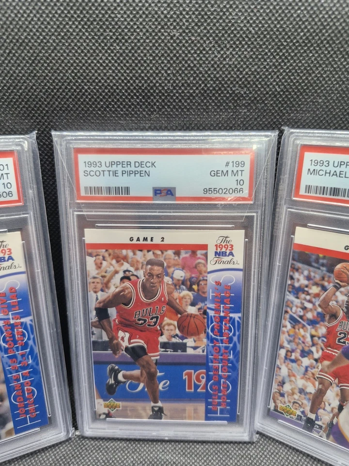 1993 Upper Deck Michael Jordan - Scottie Pippen PSA 10 3x Lot - Bild 3 von 4