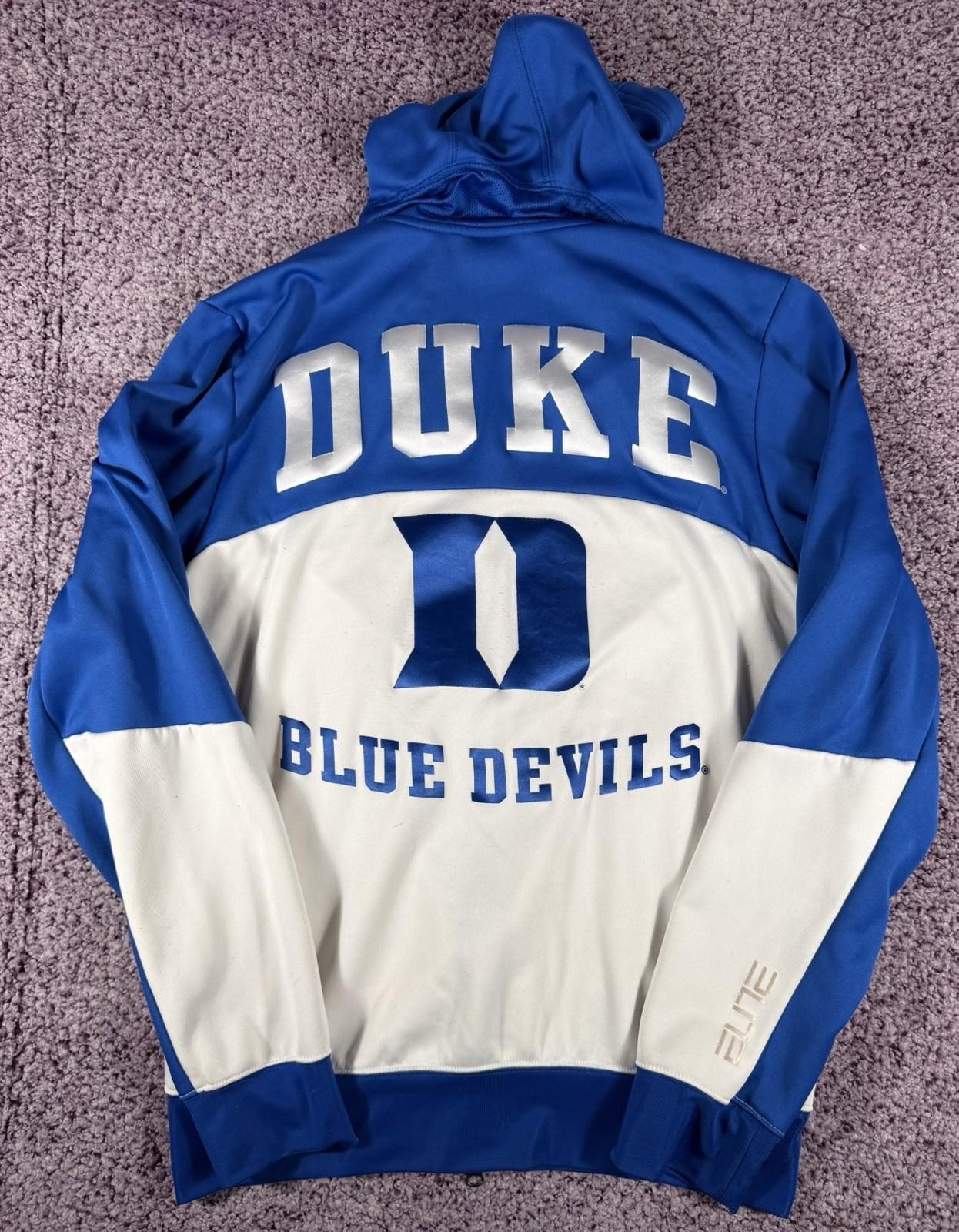 Nike Duke Blue Devils Therma-FIT Full Zip Hoodie Men’s Small Blue NCAA thumbnail 3