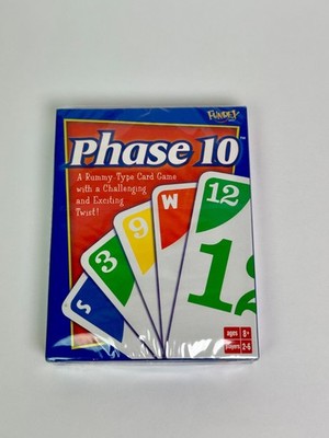 Phase 10 Card Game Fundex Games Family Fun Vintage 2001 New Cards Sealed