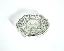 Antique Sterling Silver Vinaigrette by George Unite Hallmarked 1891