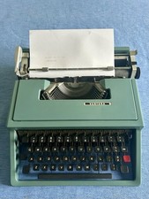 1969 Blue Olivetti Ventura Working Vintage Portable Typewriter VGC w/ Case! thumbnail