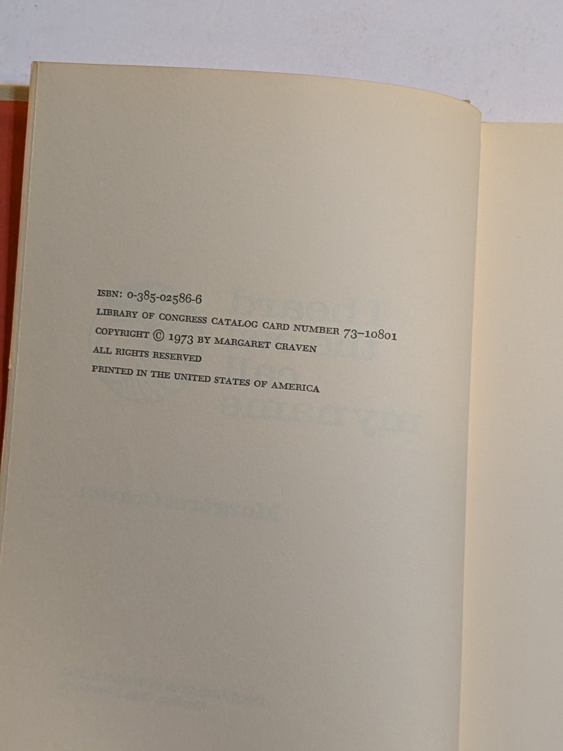 I Heard the Owl Call My Name Margaret Craven 1973 First Edition