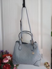 Nine West Brooklyn Jet Set Carryall Womens Satchel Bag in Blue NWT