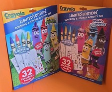 Crayola Limited Edition Coloring  Sticker Activity Set 2 diff sets included 